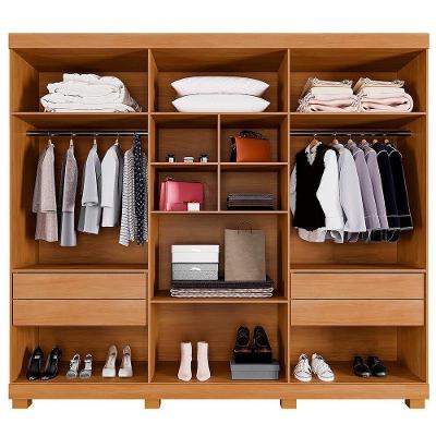 Guarda Roupa Guarda Roupa New Master 6 Portas 6 Gavetas Cinamomo Mdp Benetil Móveis
