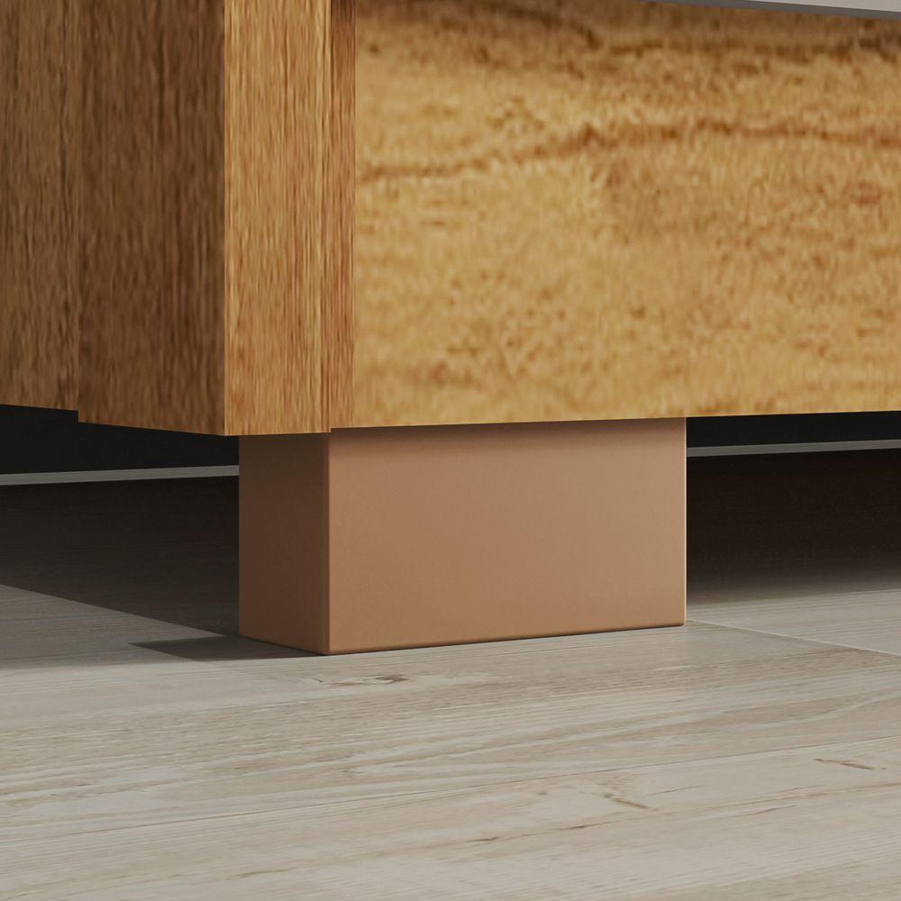 Guarda Roupa New Star 2 Portas 6 Gavetas Sem Espelho Salleto Cinamomo/off White - 3