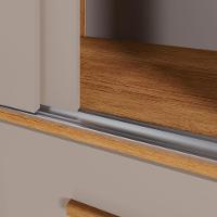 Guarda Roupa New Star 2 Portas 6 Gavetas Sem Espelho Salleto Cinamomo/off White