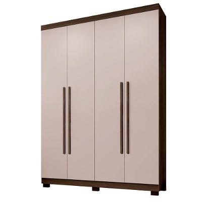 Guarda Roupa Guarda Roupa New Master 4 Portas 4 Gavetas Imbuia-off White MDP Benetil