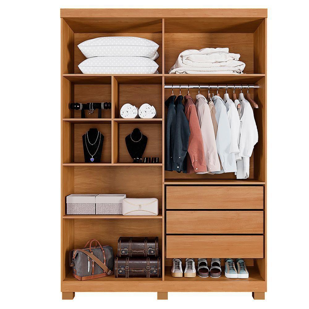 Guarda Roupa New Master 4 Portas Benetil Cinamomo/off White - 2