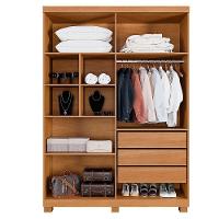 Guarda Roupa New Master 4 Portas Benetil Cinamomo/off White - 2