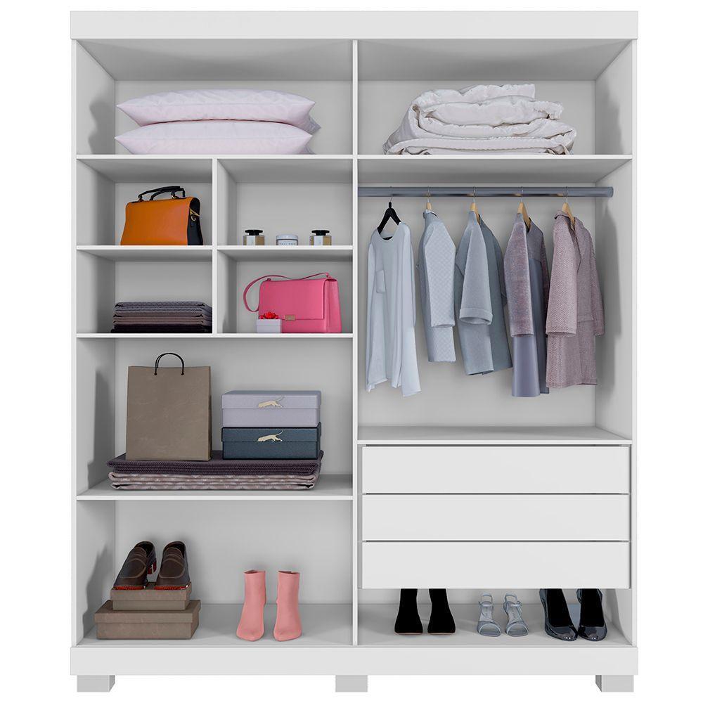Guarda Roupa New Master 4 Portas Benetil Branco - 2