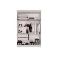 Guarda Roupa Solteiro 4 Portas Recife Salleto Branco