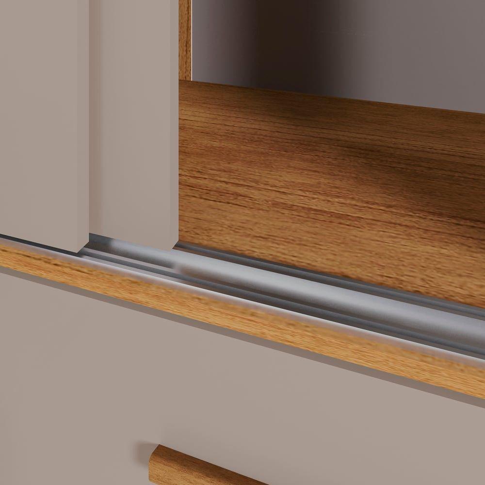 Guarda-roupa New Star 3 Portas 9 Gavetas 1,80 Salleto Branco - 6