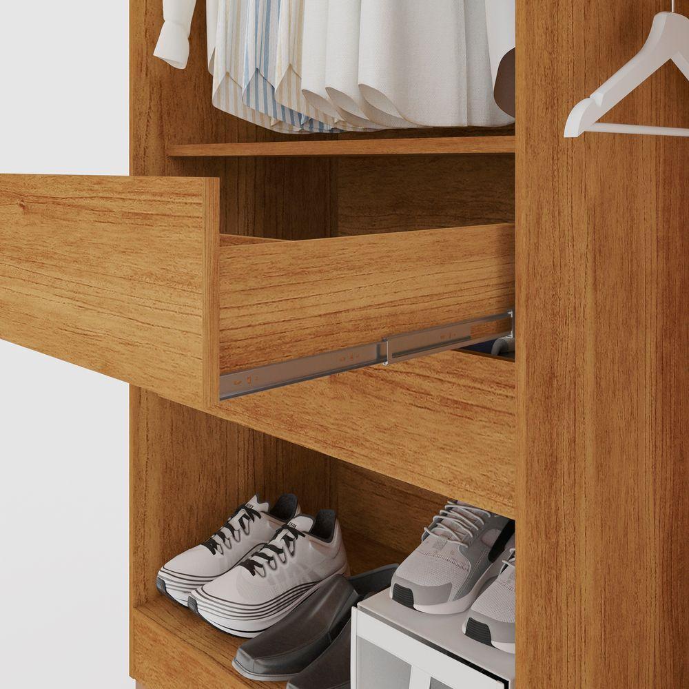 Guarda-roupa Coliseu Com Espelho 6 Portas 4 Gavetas Salleto Cinamomo - 4