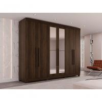Guarda-roupa Casal 6 Portas 6 Gavetas Com Espelho órion Premium Salleto Savana - 8