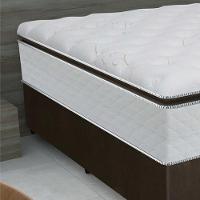 Cama Box Casal Colchão De Molas Ensacadas Tower Gazin 138x188x72cm Branco / Marrom única - 7
