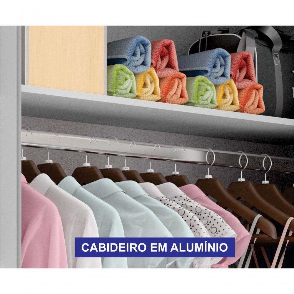 Guarda-roupa 06 Portas São Carlos S/ Espelho - Leifer Móveis Branco - 2