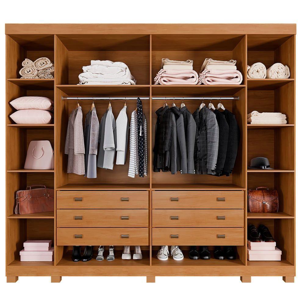 Guarda-roupa 6 Portas 6 Gavetas Arezzo - Benetil Cinamomo - 5