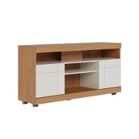 Rack Bancada Yara Freijó Off White Com Aparador Riviera Freijó – Colibri - 8