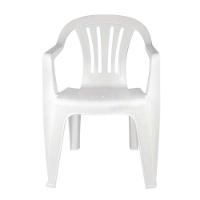 Kit 4 Cadeiras Poltrona Plástica Empilhavel Reforçada Branca 182kg Mor - 3