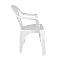 Kit 4 Cadeiras Poltrona Plástica Empilhavel Reforçada Branca 182kg Mor