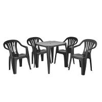 Kit 2 Cadeiras Poltrona Plástica Empilhavel Reforçada 182kg Mor - 9