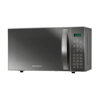 Micro-ondas Mondial MO-01-21-E 21L 1200W Espelhado Prata com Menu Dia a Dia 220V
