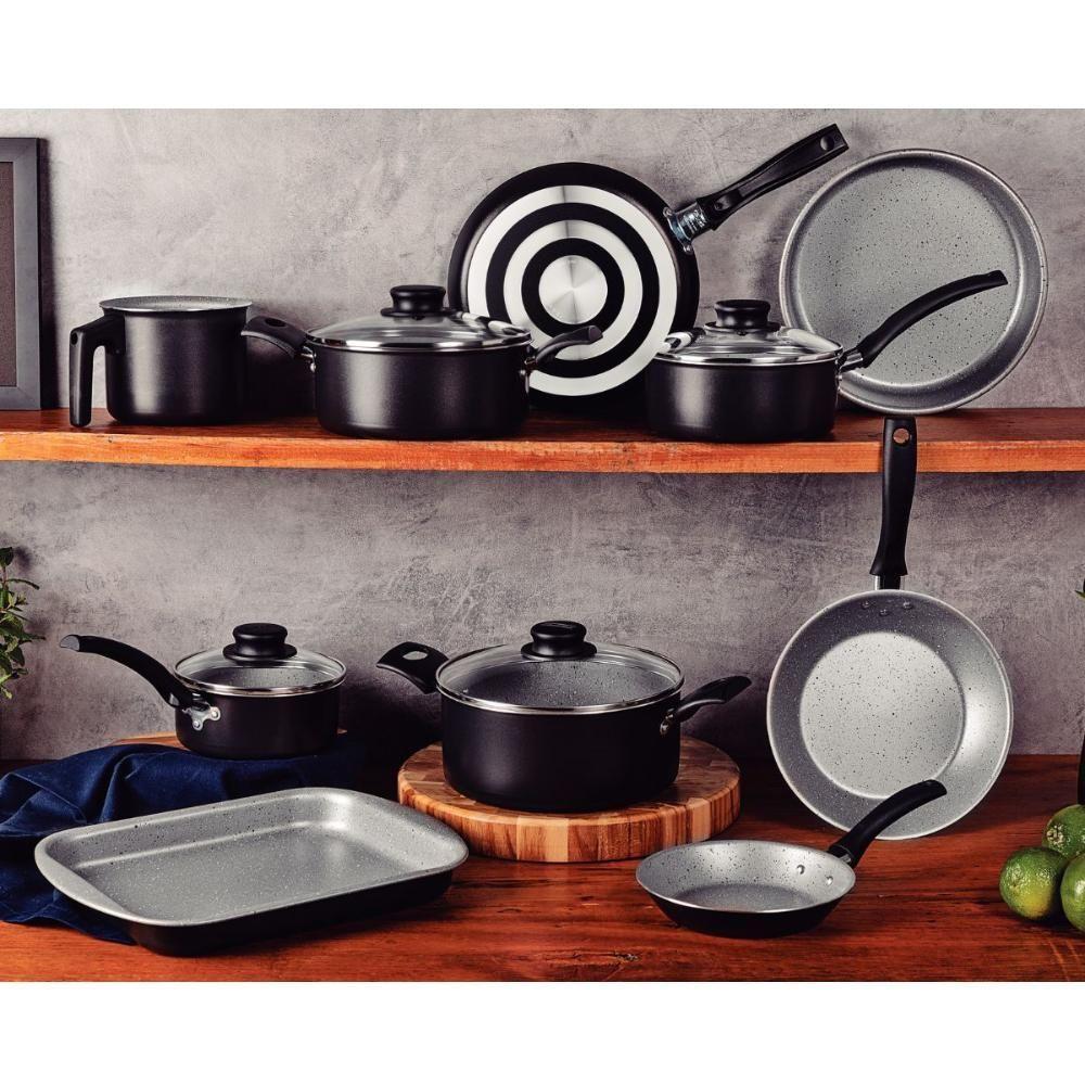 Jogo De Panelas 11 Peças Com Panela Pressão Tramontina - 9