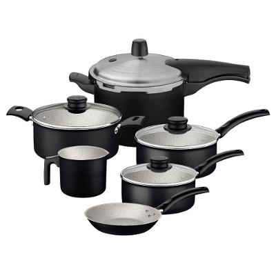 Jogo De Panelas 6 Peças Com Panela Pressão Tramontina