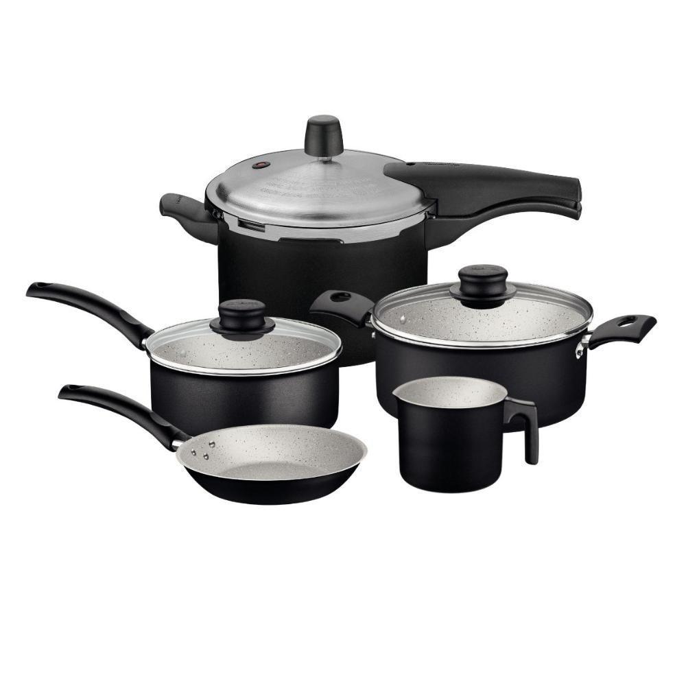 Jogo De Panelas 5 Peças Com Panela Pressão Tramontina - 1