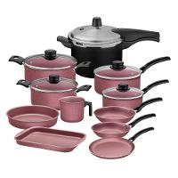 Jogo De Panelas 11 Peças Com Panela Pressão Tramontina - 1