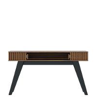 Rack Bancada Yara Noce Milano Preto Acetinado Com Aparador Para Sala Riviera Noce Milano – Colibri - 6