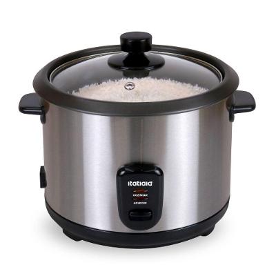 Panela Elétrica de Arroz Itatiaia Midi 1,5L Inox com Recipiente Antiaderente 110V