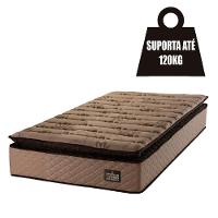 Cama Box Baú Solteiro Colchão Espuma D33 Pillow Van Gogh 88x188x70cm Marrom Suporta Até 120kg Marrom - 2