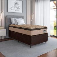 Cama Box Baú Solteiro Colchão Espuma D33 Pillow Van Gogh 88x188x70cm Marrom Suporta Até 120kg Marrom - 7