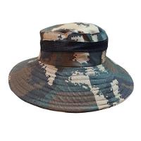 Chapéu Camuflado Australiano Canavieiro Respirável Pesca Marrom - 1