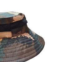 Chapéu Camuflado Australiano Canavieiro Respirável Pesca Marrom