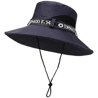 Chapéu Dk Pescador Australiano Canavieiro Respirável Camping Azul