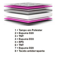 Cama Box Baú Solteiro Colchão D33 Pillow Top Millenium 88x188x57cm Bege Suporta Até 100kg Por Pessoa Bege - 2