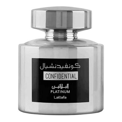 Lattafa Confidential Platinum Eau De Parfum - Perfume Masculino 100ml