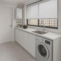 Persiana Horizontal Alumínio 25mm Branco - 1,15m X 2,43m - 2