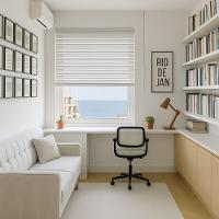 Persiana Horizontal Alumínio 25mm Branco - 1,15m X 2,43m