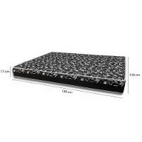 Cama Box Casal 138 Tecido Sintético Branco Com Colchão Belize Bello Box - D33 Preto 57x138x188 - 2