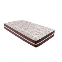 Cama Box Solteiro 88 Tecido Sintético Branco Com Colchão Little Angel - Bello Box - Mola Superlastic 62x88x188 - 2