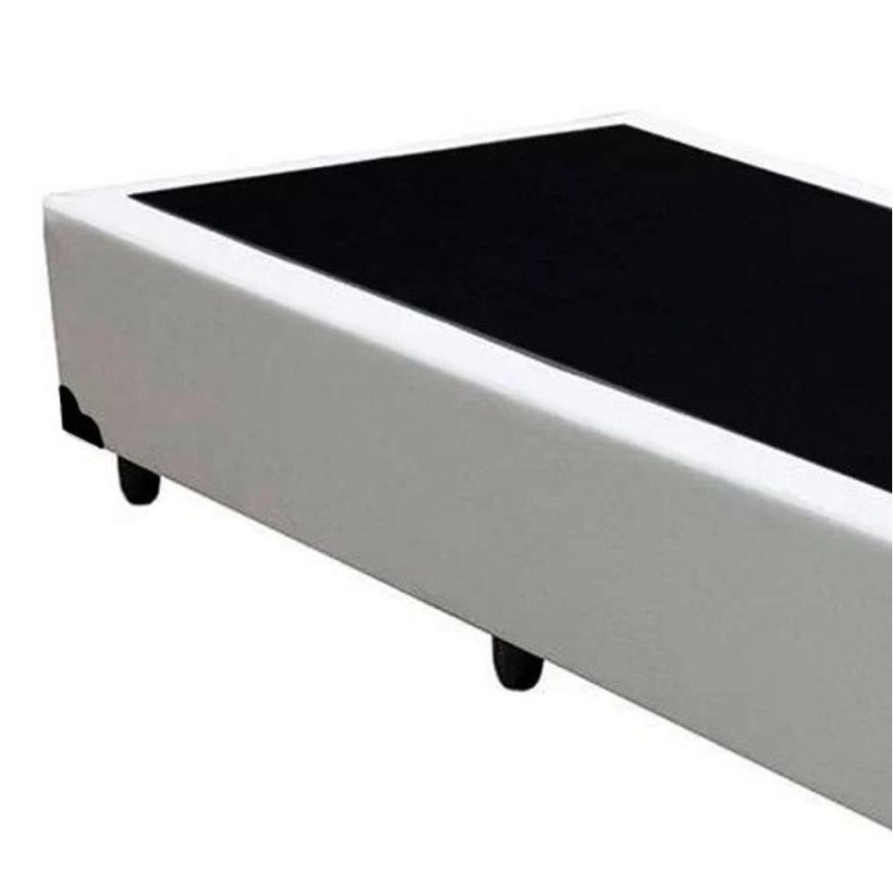 Cama Box Solteiro 88 Bello Box - Tecido Sintético Branco - 2