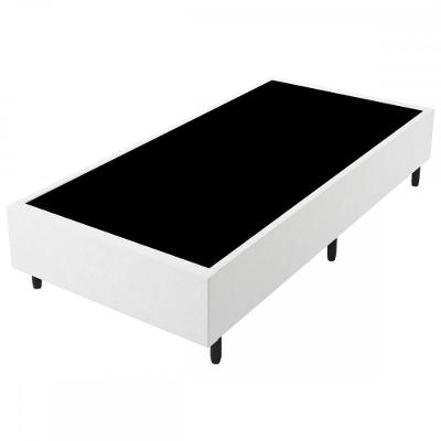 Base Box Solteiro Branco Sintético 38x88x188