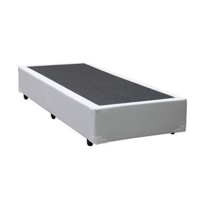 Base Box Solteiro Branco Sintético 38x88x188