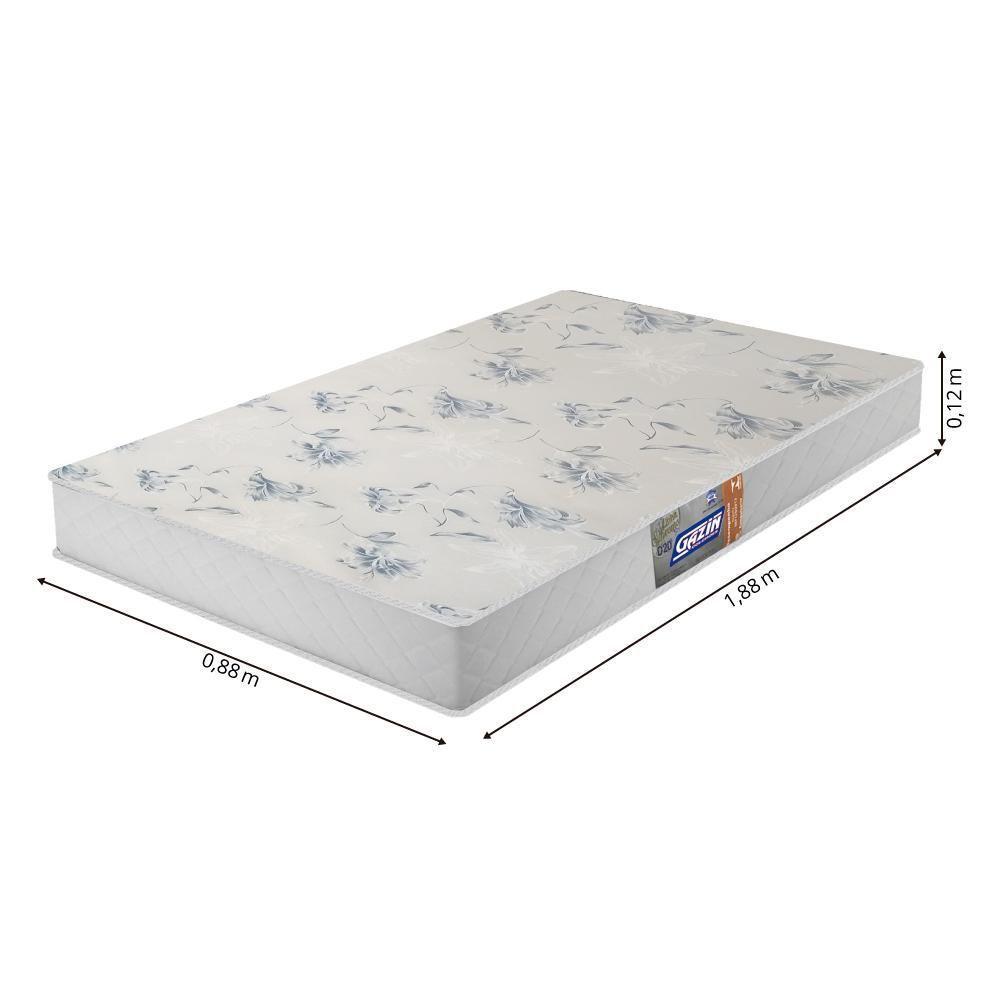 Cama Box Solteiro Baú Colchão Espuma D20 Supreme 88x188x53cm Preto - 5