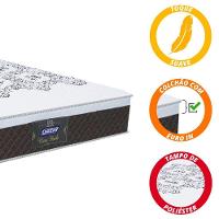 Cama Box Solteiro Baú Colchão Molas Ensacadas com Euro IN New York Marrom-Branco 88x188x67cm - 7