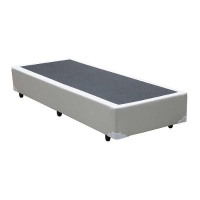 Cama Base Box Solteiro Branco Sintético 38x88x188