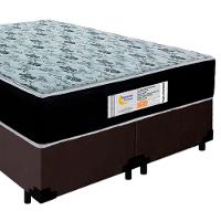 Cama Box Queen Bipartido Suede + Colchão Molas Ensacadas Sereneprime Sonnolux 158x198x65 Marrom - 6