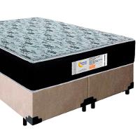 Cama Box Queen Bipartido Suede + Colchão Molas Ensacadas Sereneprime Sonnolux 158x198x65 Cor:bege - 6