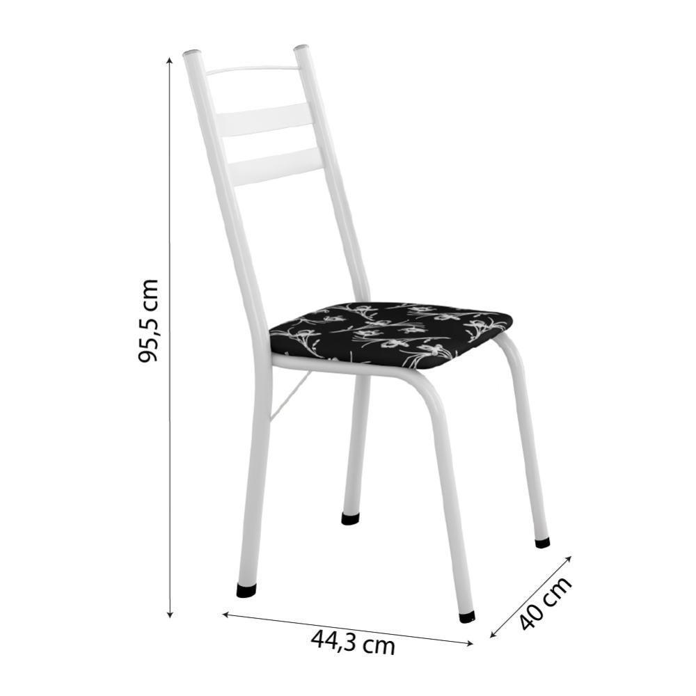 Conjunto de Mesa Itália com 6 Cadeiras 1,40m Artefamol Granito-Branco - 5