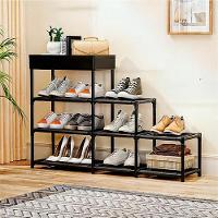 Estante Organizadora Multiuso Rack Sapateira 8 Prateleiras Armario 3 Andares Com Cesto Porta Branco