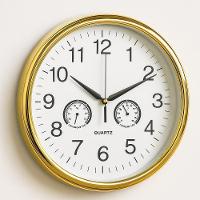 Relogio Analogico Parede Termometro E Higrometro Decorativo Design Elegante Ambientes Casa Sala