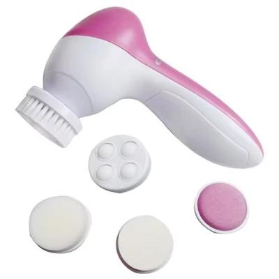 Massageador Escova Facial Esfoliador Eletrica Limpeza Pele Esponja Automatica Corpo Rosto 5 Em 1