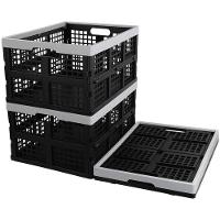 Caixa Organizadora Dobravel Cesto Desmontavel Caixote Transporte Multiuso Carga Compras Lavanderia - 2