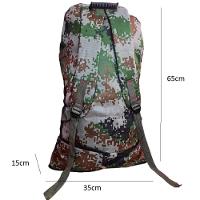 Mochila Tatica Militar Grande Trilha Camping Viagem Expansivel Resistente A Agua Reforcada Camuflada Verde - 7